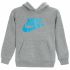 Hanorac fără Glugă Copii Nike Metallic HBR Gifting Gri