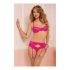 Compleu de lenjerie Seven Til Midnight Coral (3 pcs)