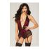 Corset Seven Til Midnight Negru/Roșu (Mărime unică)