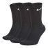 Șosete Sport Nike  EVERYDAY CUSHIONED SX7664 Negru Nailonas (3 pcs)