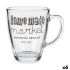 Cană tip Halbă Vivalto Market Transparent 320 ml (6 Unități)