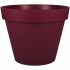 Ghiveci Ecolux Roșu Închis Ø 60 cm Plastic Rotund Modern