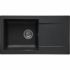 Chiuvetă Stradour 78 x 43,5 cm Negru mat Negru