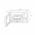 Cuptor cu microunde cu Grill Continental Edison 900 w 25 L Argintiu 900 W 25 L