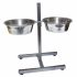 Dispozitiv de hrănire pentru câini Trixie 24922 Double 2,8 L Ø 24 cm Oțel inoxidabil