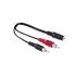 Cablu Audio Jack la 2 RCA Hama 00116011