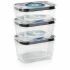 Set de 3 Cutii pentru Prânz BOSCH Tritan Plastic 700 ml 1 L 1,5 L (3 Unități)
