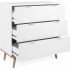 Dulap cu Sertare Scandinavian Alb 79,8 x 40 x 86,5 cm