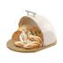 Coș pentru pâine Feel Maestro MR-1678 Bej Argintiu Lemn Plastic 1 Piese 27,5 x 21 x 37,5 cm