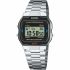 Ceas Unisex Casio A163WA-1QES Oțel inoxidabil Digital Gri Argintiu