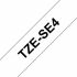 Bandă Laminată pentru Aparate de Etichetat Brother TZE-SE4 Negru/Alb 18mm Bandă de securitate