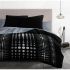 Husă de pilotă HOME LINGE PASSION Steevy Negru Gri Pat dublu 220 x 240 cm