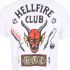Tricou cu Mânecă Scurtă Stranger Things Helfire Club Alb Unisex