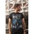 Tricou cu Mânecă Scurtă Batman Manga Cover Negru Unisex