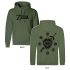Hanorac cu Glugă Unisex The Legend of Zelda Logo and Shield Verde