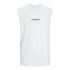 Tricou de Bărbați fără Mâneci Jack & Jones  Jovesterbro Alb