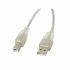 Cablu USB A la USB B Lanberg CA-USBA-12CC-0018-TR 1,8 m 480 Mbit/s Transparent