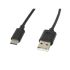 Cablu USB A 2.0 la USB C Lanberg Negru