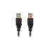 Cablu USB Lanberg CA-USBA-20CU-0010-BK Negru 1 m