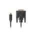 Cablu USB C la DVI-D Lanberg CA-CMDV-10CU-0018-BK Negru 1,8 m