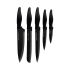 Set de Tacâmuri Smile SNS-4 Negru Gri Lemn Oțel inoxidabil 5 Piese