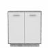 Mobilier pentru depozitare Lemn Gri deschis Alb (88,9 x 34,2 x 88,1 cm)