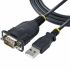 Cablu USB la Port Serial Startech 1P3FP-USB-SERIAL Negru