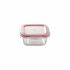 Set de Cutii pentru Prânz Bergner Q4052 Pătrat Sticlă borosilicată (3 pcs)