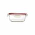 Set de Cutii pentru Prânz Bergner Q4052 Pătrat Sticlă borosilicată (3 pcs)