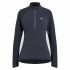 Tricou cu Mânecă Lungă Unisex Odlo 1/2 Zip Zeroweight Negru