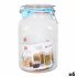 Borcan din sticlă Borgonovo 33216 Ermetic Transparent 3,1 L 13 x 13 x 24 cm (6 Unități)