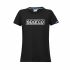 Tricou cu Mânecă Scurtă Femei Sparco S01325NR2M Negru (M)