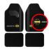 Covor de podea auto MOMO MomlCM4A8BK Alb/Negru Universal