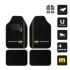 Covor de podea auto MOMO MomlCM4A8BK Alb/Negru Universal