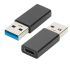 Adaptor USB-C la USB Ewent EW9650 Negru