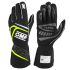Karting Gloves OMP MY2025 Galben Negru FIA 8856-2018