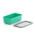 Recipient pentru conservarea alimentelor Valira 6090/97 Ermetic Turquoise termoplastic PBT Dreptunghiular 750 ml