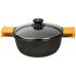Caserolă BRA Braisogona_A270336 Negru Ø 36 cm Multicolor Negru/Portocaliu Aluminiu Aluminiu turnat (Recondiționate C)