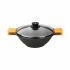 Tigaie BRA Braisogona_A272028 Negru Negru/Portocaliu Metal Aluminiu Ø 24 cm Ø 28 cm