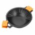 Tigaie BRA Braisogona_A272028 Negru Negru/Portocaliu Metal Aluminiu Ø 24 cm Ø 28 cm