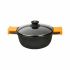 Caserolă BRA A270320 (20 cm) Negru Metal Aluminiu Aluminiu forjat Aluminiu turnat Ø 20 cm 2 L 3 L