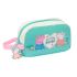 Geantă Termoizolantă pentru Gustări Peppa Pig Pretty flowers Galben Mentă 21,5 x 12 x 6,5 cm
