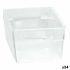 Cutie Multifuncțională Modular Transparent 15 x 8 x 5,3 cm (24 Unități)