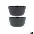 Castron Bidasoa Dark Moon Gri Ceramică 780 ml (6 Unități)