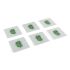 Suport pentru pahare Versa Frunze (6 Piese) (11 x 11 x 4 cm)
