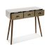 Mobilă pentru Hol cu 3 Sertare Versa Alb Lemn MDF și lemn de pin 30 x 80,5 x 90 cm