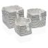 Set de Coșuri Textilă Poliester (3 Piese) (14 x 14 x 14 cm)