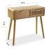 Mobilă pentru Hol cu 2 Sertare Versa Maro Lemn Lemn de paulownia Lemn MDF 30 x 78 x 80 cm