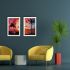 Tablou Versa Geam Lemn MDF (2 x 60 x 40 cm)