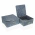 Set de Coșuri Versa Albastru Cu Capac Alge marine (2 pcs)